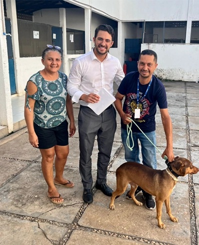 Tutor consegue resgatar cachorro que foi recolhido pela Zoonoses em Teresina