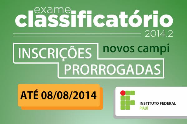 Prorrogadas inscrições para 480 vagas em cursos técnicos do IFPI
