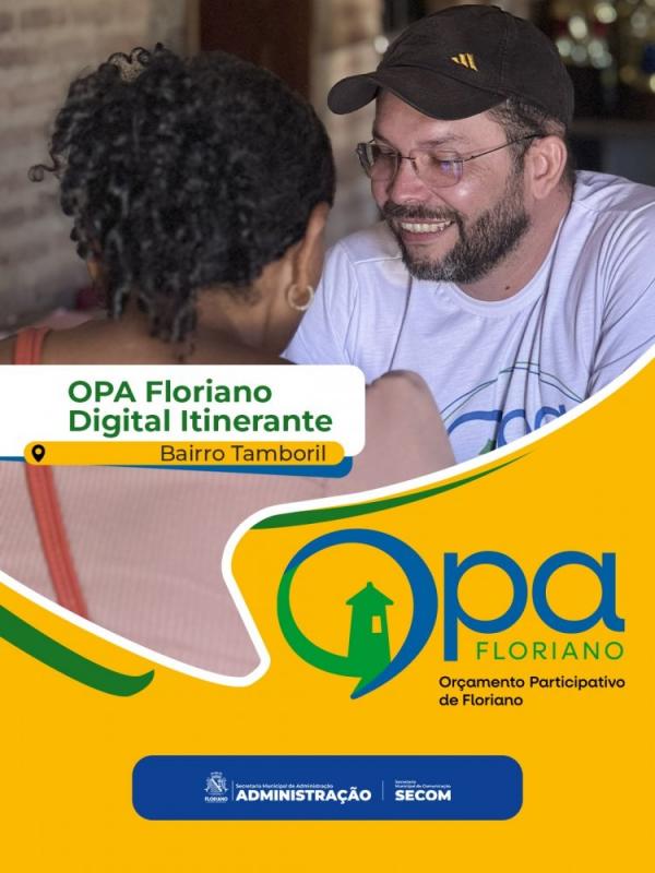OPA Digital abre fase de votação e Prefeitura leva estações móveis às comunidades de Floriano