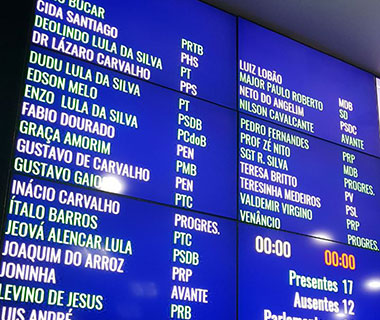 Sete vereadores acrescentam "Lula" a nome parlamentar em painel da CMT