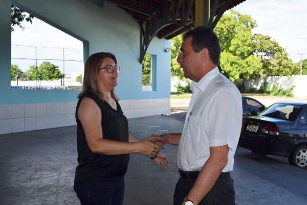 Secret&aacute;ria Joara e Prefeito Gilberto J&uacute;nior(Imagem:Secom)
