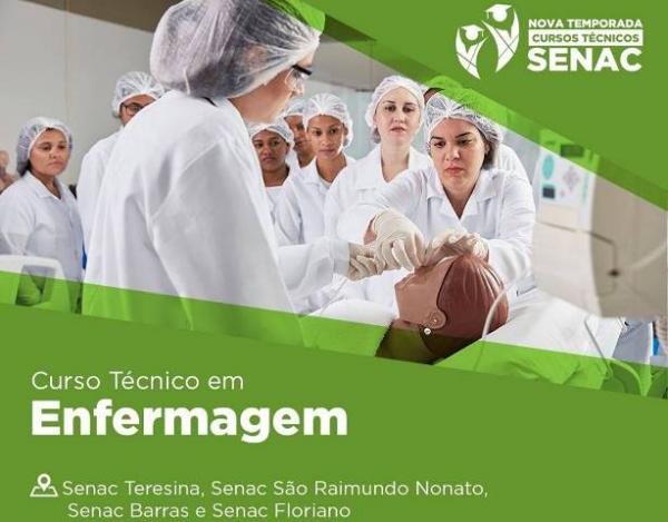 Senac Floriano inicia período de matrículas para Curso Técnico em Enfermagem