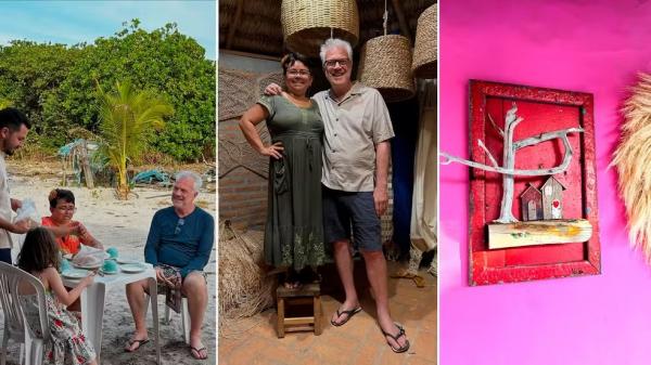 Bial visita artesã piauiense popular entre famosos e grava poesia: "agora é Café com Nêda"