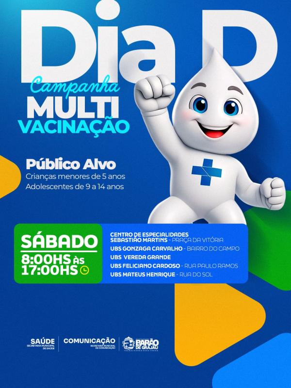 Barão de Grajaú realiza grande Dia D de vacinação neste sábado (22)
