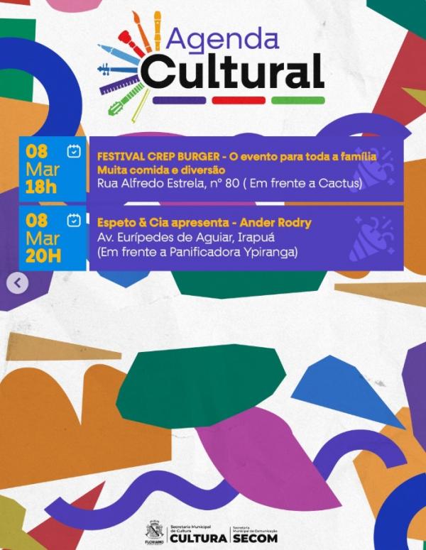 Final de semana tem programação cultural movimentada em Floriano(Imagem:Reprodução/Instagram)