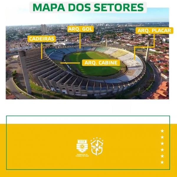  Mapa de setores do Albert&atilde;o.(Imagem:Divulga&ccedil;&atilde;o/FFP )