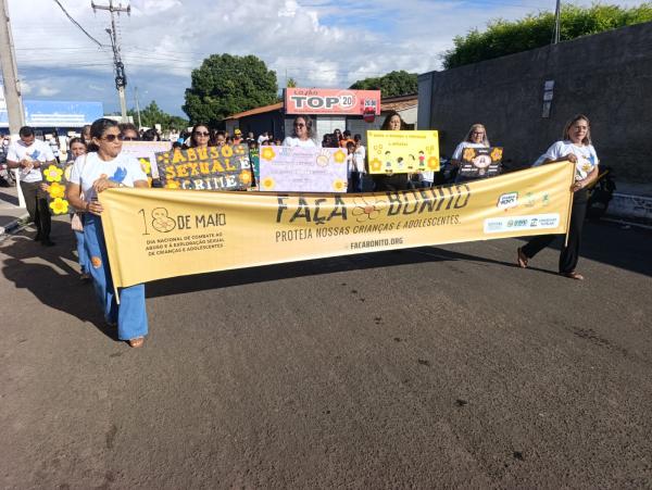 Prefeitura de Barão de Grajaú realiza caminhada da campanha Faça Bonito em combate ao abuso sexual