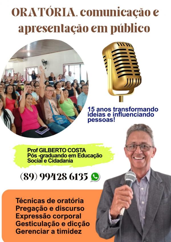 Oratória, comunicação e apresentação em público