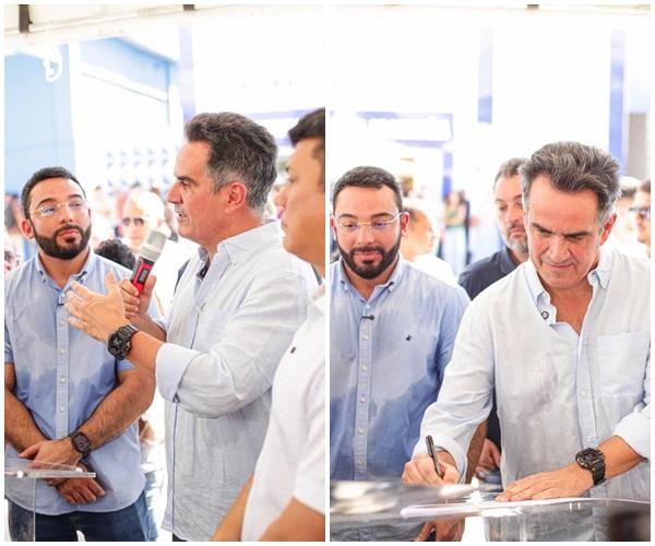  Ciro inaugura centro de sa&uacute;de e anuncia novos benef&iacute;cios para a popula&ccedil;&atilde;o de Parna&iacute;ba.(Imagem:Ascom)