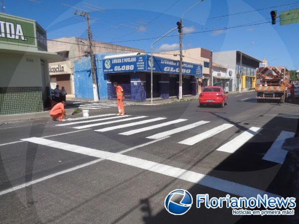 SUTRAN segue cronograma de sinaliza&ccedil;&atilde;o durante o feriado.(Imagem:FlorianoNews)