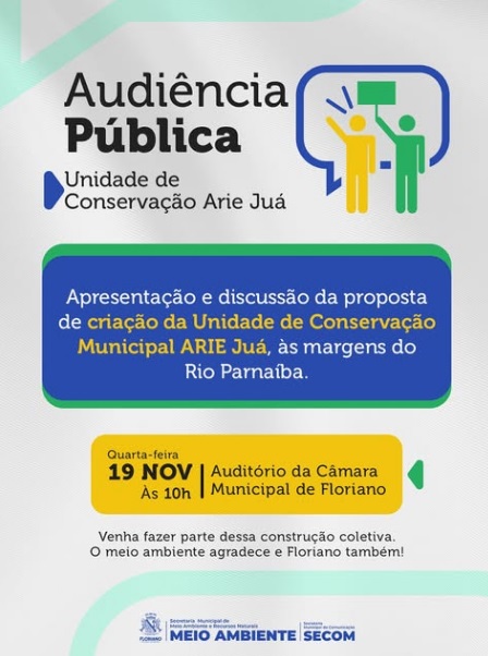 Prefeitura de Floriano realiza Audiência Pública sobre criação da ARIE Juá nesta quarta-feira (19)