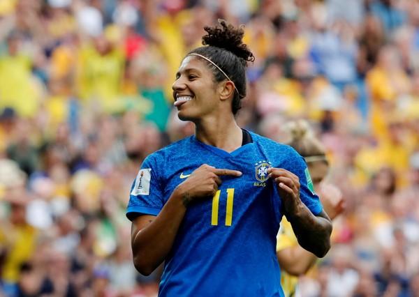 Cristiane &eacute; a artilheira do Brasil na Copa do Mundo com quatro gols.(Imagem:Reuters)
