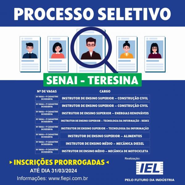 SENAI Teresina (Imagem:Divulga&ccedil;&atilde;o)