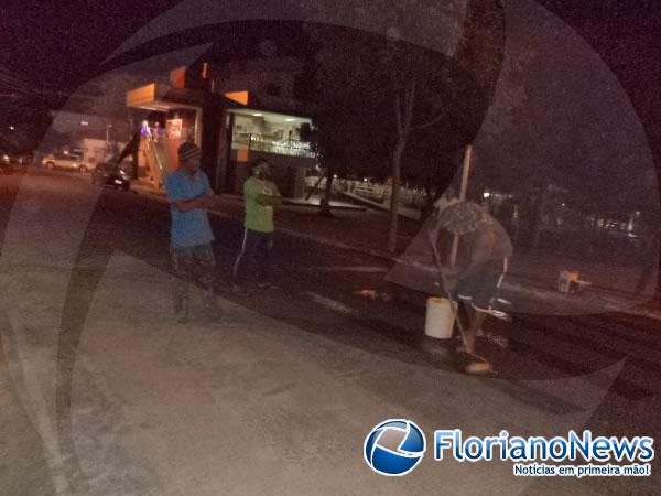 DETRAN intensifica opera&ccedil;&atilde;o de revitaliza&ccedil;&atilde;o das faixas de pedestres com foco na seguran&ccedil;a.(Imagem:FlorianoNews)