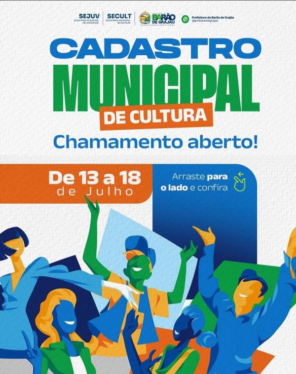 Barão de Grajaú promove Cadastro Municipal de Cultura para mapear talentos locais