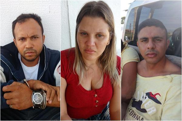 Quadrilha presa no Sul do Piau&iacute; &eacute; conduzida para a Delegacia de Floriano.(Imagem:Reprodu&ccedil;&atilde;o/FlorianoNews)