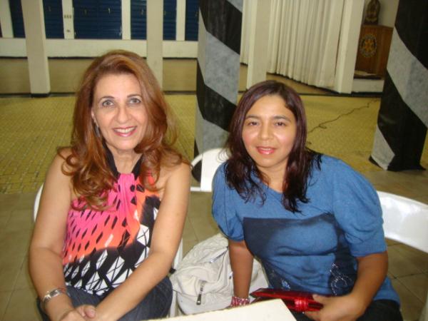 Rosa Lobo e In&aacute;cia Maria - Rep Sistema Alvorada de Comunica&ccedil;&atilde;o na solenidade da Ordem dos M&uacute;sicos(Imagem:Amarelinho)