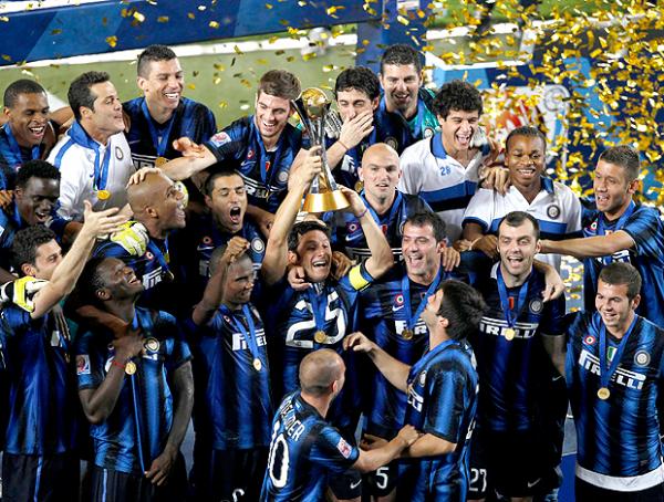 Em estádio colorado, Inter de Milão bate Mazembe e é campeão mundial