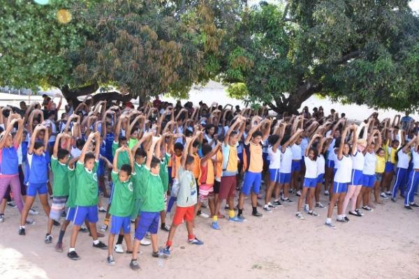 Escola Municipal Ant&ocirc;nio Nivaldo realiza I Intercolegial.(Imagem:Secom)