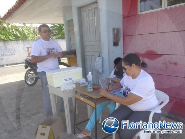 Equipe de vacina&ccedil;&atilde;o antirr&aacute;bica em animais.(Imagem:FlorianoNews)