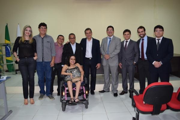 Prefeito e Advogado Gilberto J&uacute;nior participa das a&ccedil;&otilde;es da Caravana Jovem Advocacia(Imagem:Waldemir Miranda)