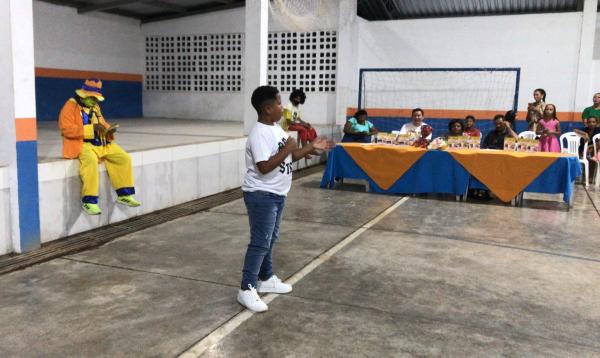 Luiz Guilherme, da Unidade Escolar Pedro Ferreira G&oacute;es.(Imagem:FlorianoNews)