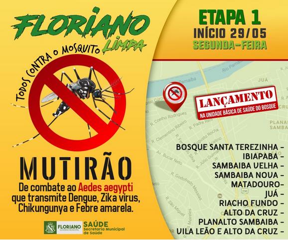 Mutirão de Limpeza tem início nesta segunda em Floriano