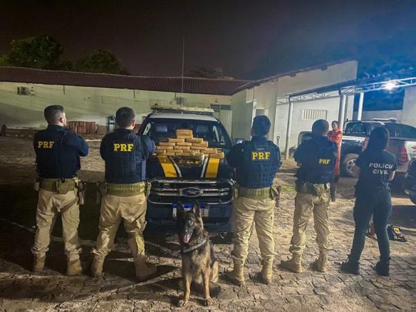 PRF apreende 20 Kg de pasta base de cocaína em Picos