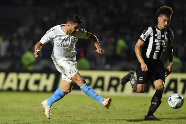 Derrotado de virada pelo Grêmio, Botafogo vê chances de título caírem para 30%; veja probabilidades
