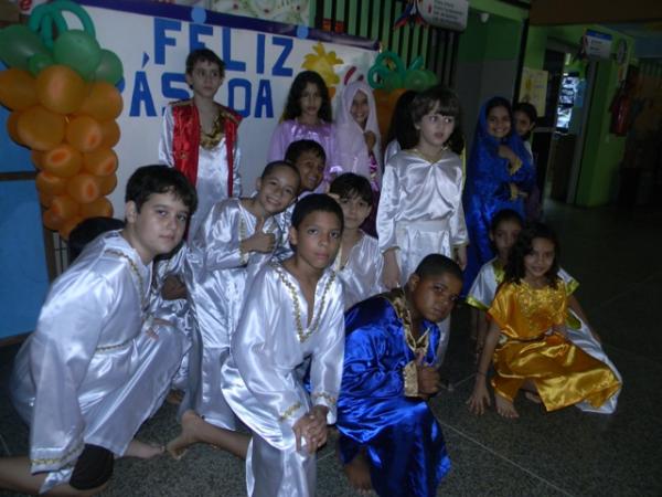 Escola Pequeno Príncipe realizou a Paixão de Cristo.(Imagem:E.P.P)