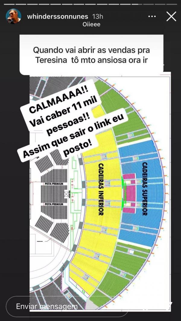  Show do Whindersson Nunes no Albert&atilde;o em Teresina ter&aacute; 11 mil lugares.(Imagem:Reprodu&ccedil;&atilde;o )