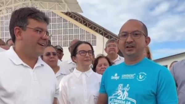 Ao lado do Gov. Rafael Fonteles, Ver. Marcony Alisson comemora obras de reforma no campus da Uespi