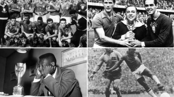 No dia 29 de junho de 1958, a Sele&ccedil;&atilde;o Brasileira conquistava sua primeira estrela! (Imagem:FIFA e Acervo CBF)
