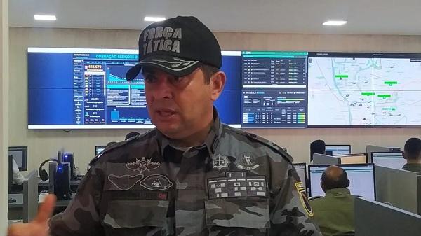  Coronel Scheiwann Lopes, comandante geral da Pol&iacute;cia Militar do Piau&iacute;.(Imagem:Andr&ecirc; Nascimento/ g1 PI )
