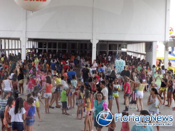 Bloco Furac&atilde;o realizou matin&ecirc; infantil.(Imagem:FlorianoNews)