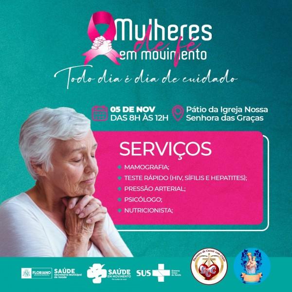 Mulheres de Fé em Movimento acontece nesta sexta (05) no bairro Ibiapaba em Floriano