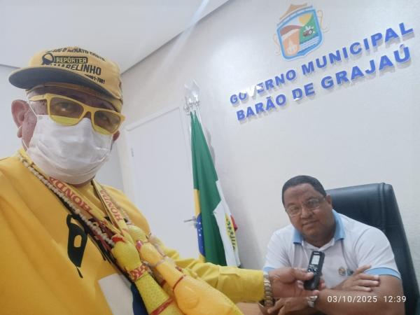 Vice-prefeito Ant&ocirc;nio Carlos destaca a&ccedil;&otilde;es e avan&ccedil;os em Bar&atilde;o de Graja&uacute;.(Imagem:FlorianoNews)