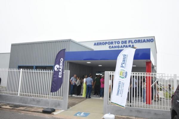 Governo entrega terminal de passageiros do aeroporto de Floriano e anuncia maternidade