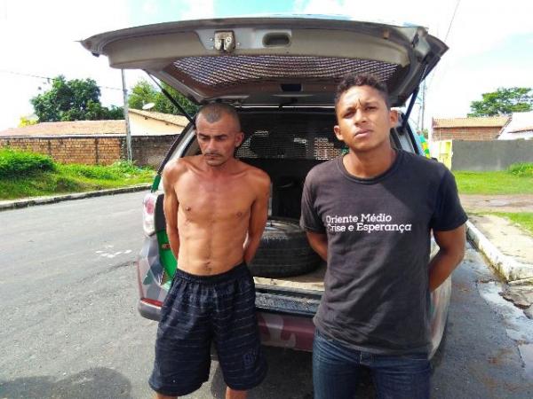 Força Tática prende dupla acusada de furtar equipamentos agrícolas