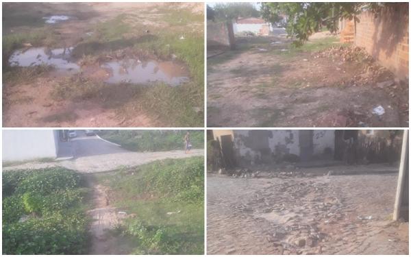 Moradores do Loteamento Ant&ocirc;nio Guilherme em Floriano reclamam de condi&ccedil;&otilde;es prec&aacute;rias de infraestrutura.(Imagem:Divulga&ccedil;&atilde;o)
