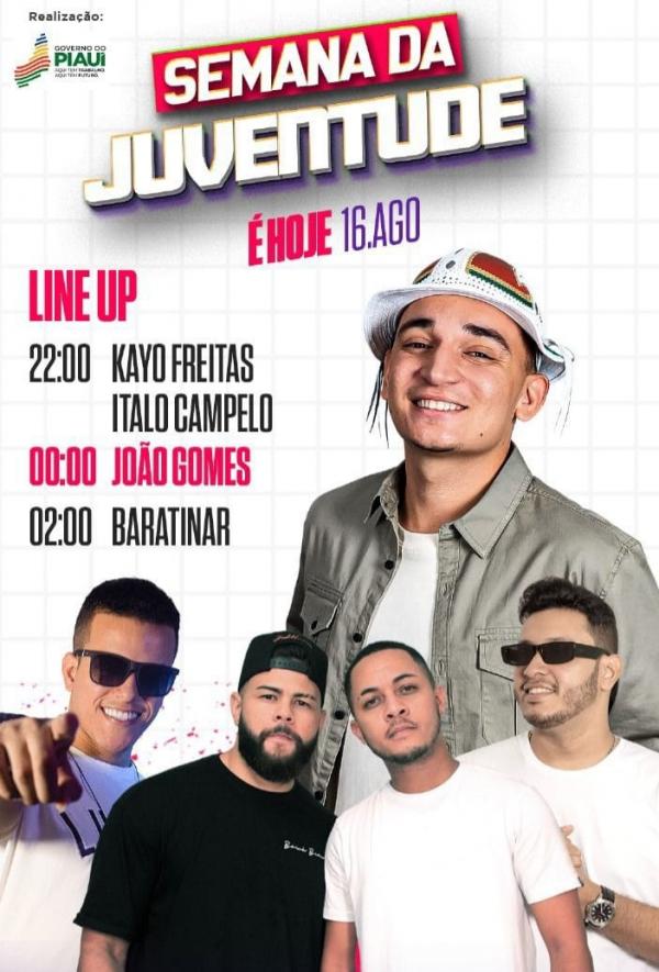 João Gomes se apresenta em Floriano nesta sexta-feira com line-up imperdível