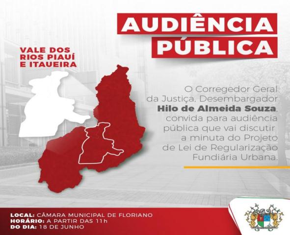 Audiência Pública sobre Regularização Fundiária acontece nesta terça em Floriano