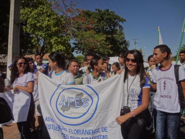 Estudantes florianenses participaram de caminhada da AFES