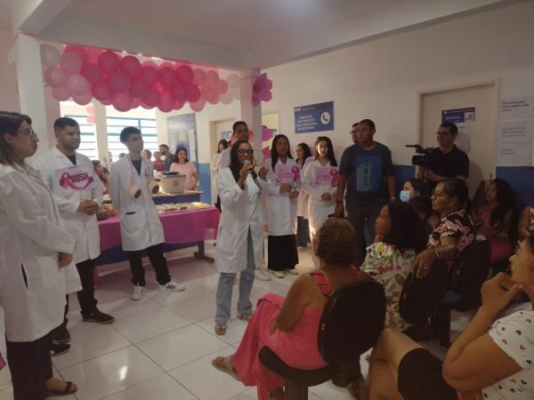 UBS Helvídio de Holanda realiza atendimento especial no Outubro Rosa com foco na saúde da mulher