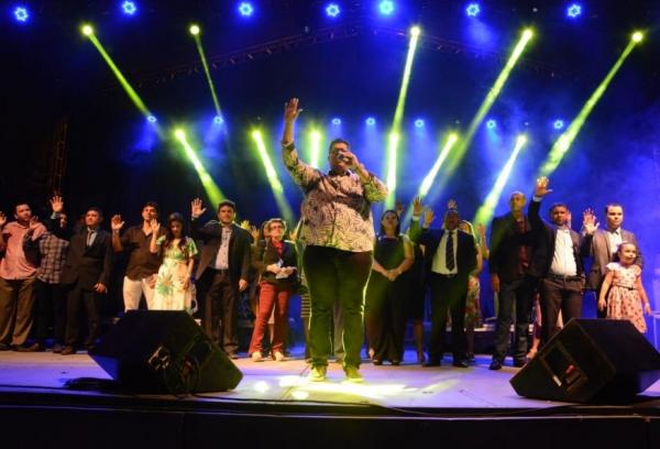 Culto e show com Anderson Freire marcaram celebra&ccedil;&atilde;o de 122 anos de Floriano(Imagem:Secom)