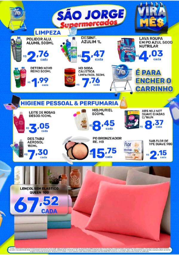 Confira as ofertas da semana do S&atilde;o Jorge Supermercados(Imagem:Divulga&ccedil;&atilde;o)