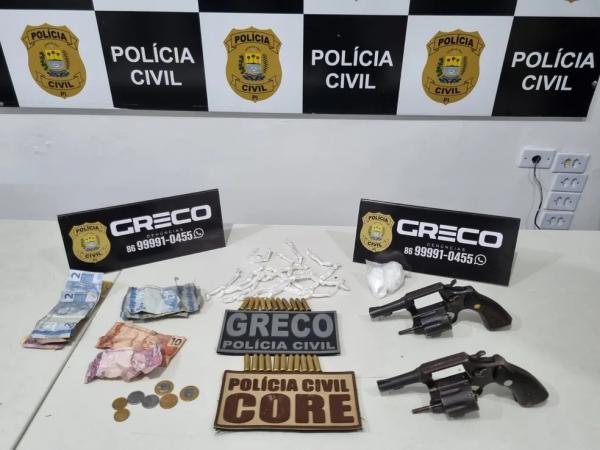 Adolescente é apreendido e homem é preso suspeitos de integrarem facção criminosa em Teresina