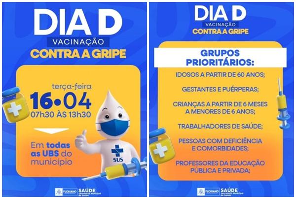  Floriano se mobiliza em favor da vacina&ccedil;&atilde;o contra a gripe.(Imagem:Reprodu&ccedil;&atilde;o/Instagram)