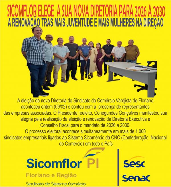 SICOMFLOR elege nova Diretoria Executiva e Conselho Fiscal para o quadriênio 2026-2030