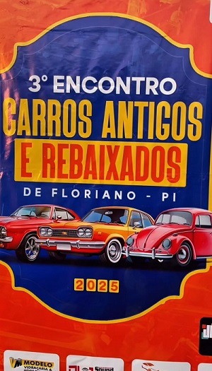 Floriano vira palco de estilo e nostalgia no 3º Encontro de Carros Antigos e Rebaixados